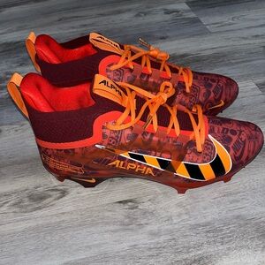 Nike Alpha Menace 4 Elite NRG (FQ4046-600) Red Football Cleats Men Sz 11.5 New